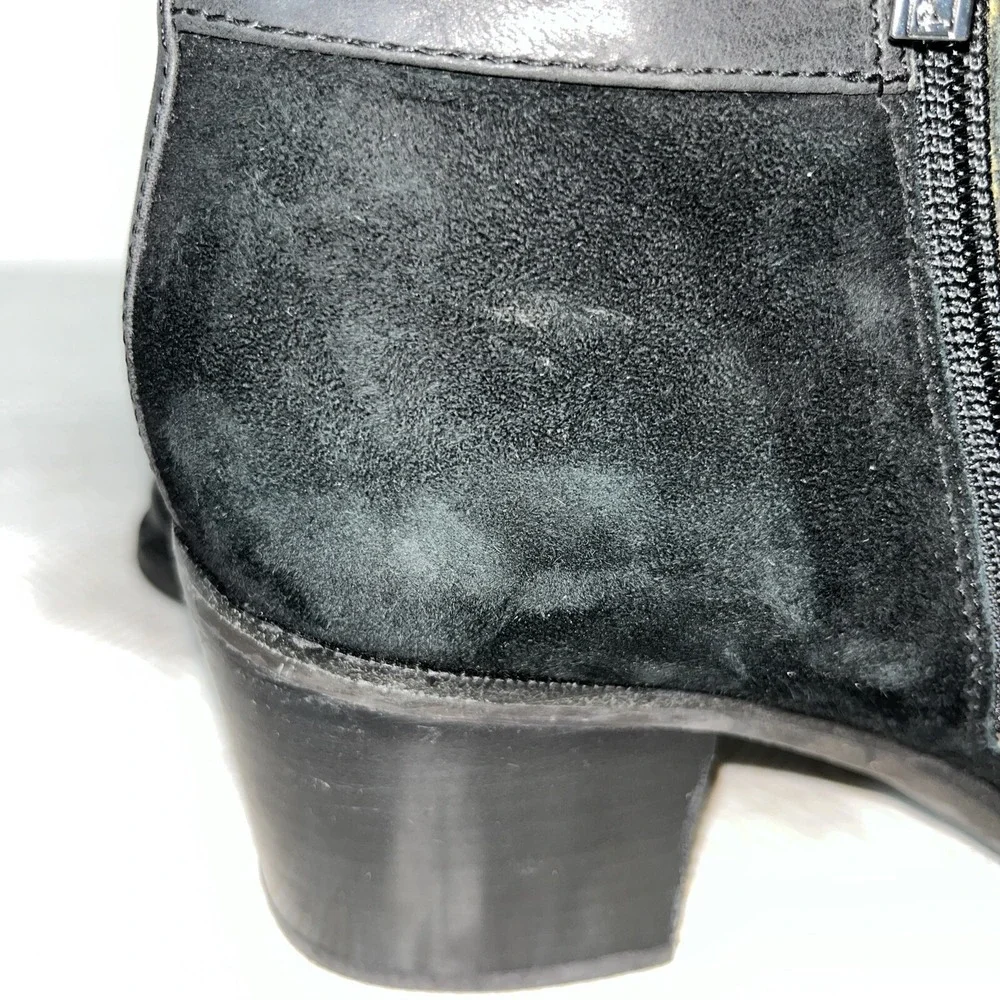 Sperry Women's Ambrose Ankle Boots Size 9.5 M Black‎ Suede Leather STS90524